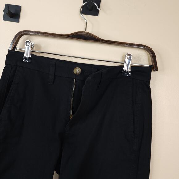 J.CREW High-rise girlfriend chino pant in Black Size 00 - Picture 7 of 10